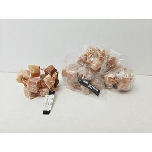 Kim‎ Seybert Napkin Ring Holder set of 4 NEW plush rock chunky stone